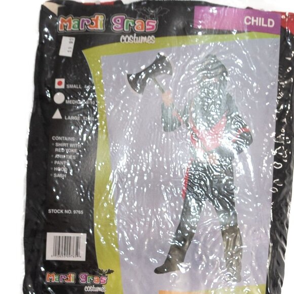 Mardi Gras Costumes Size S Child Executioner Costume Set - Picture 2 of 8
